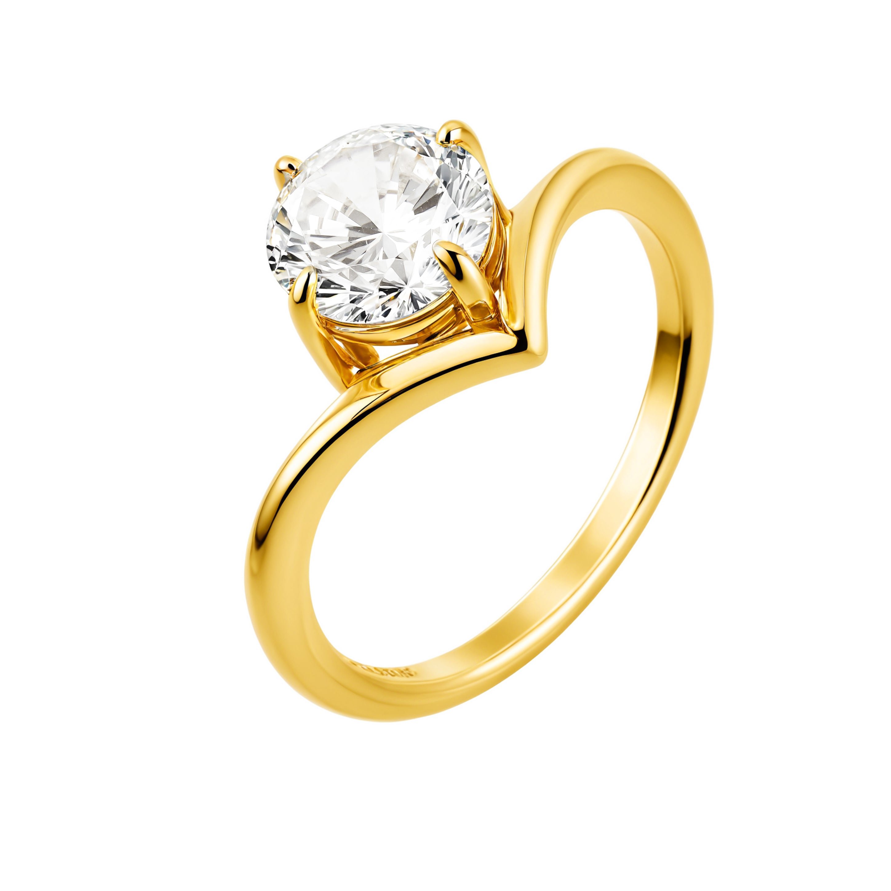 Promise ring yellow gold