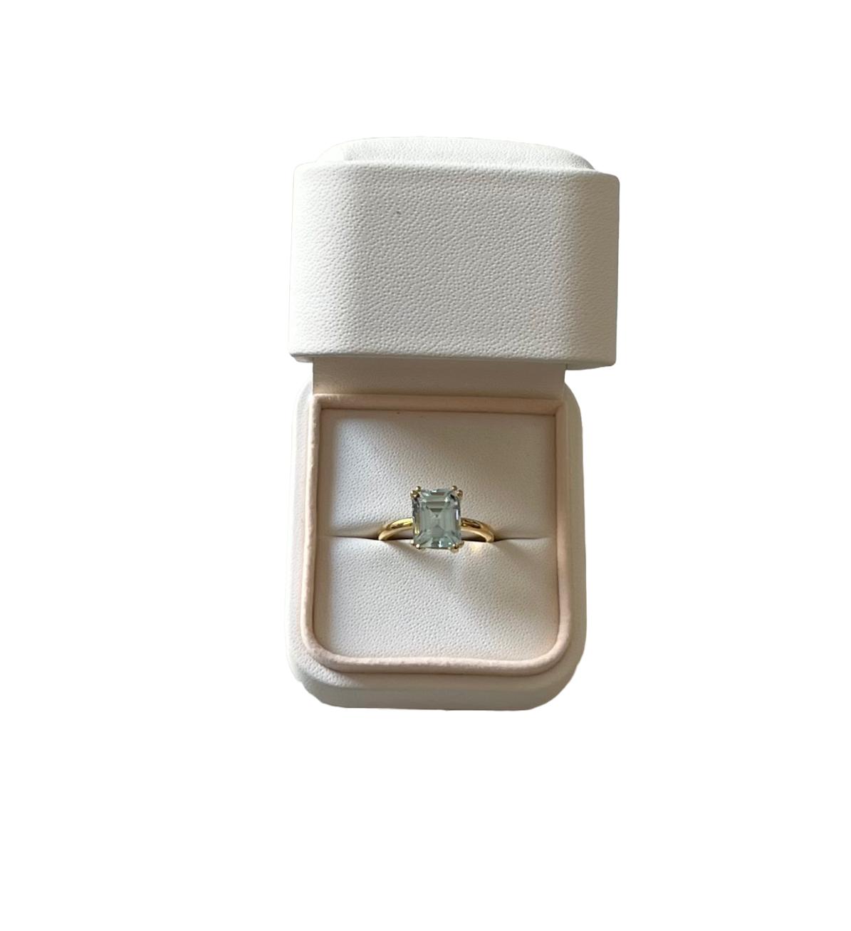 Aquamarine Engagement Ring