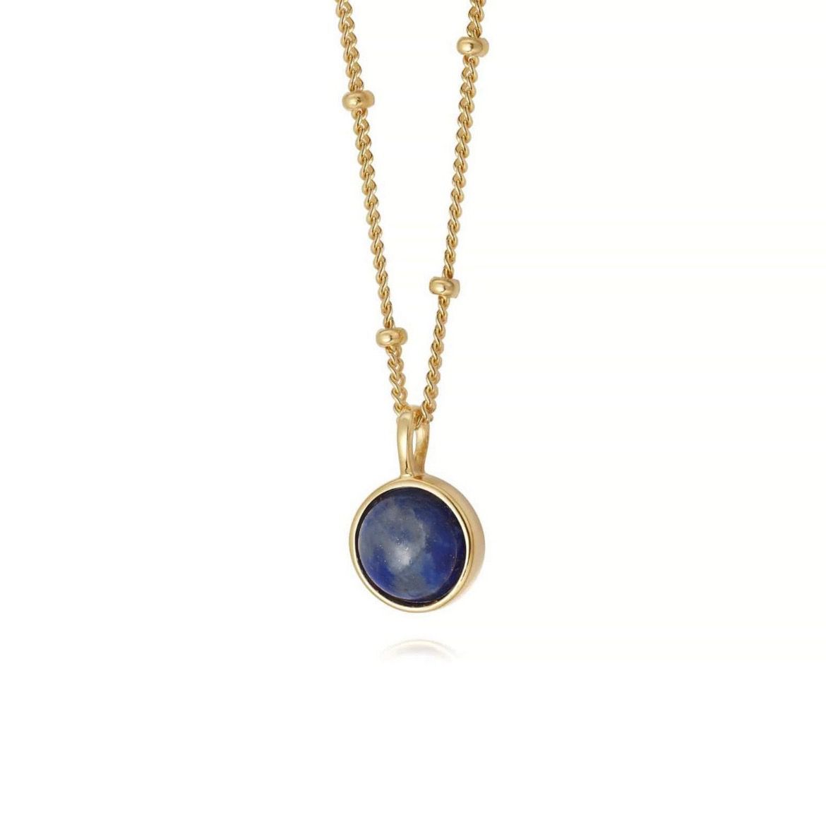 lapis necklace yellow gold