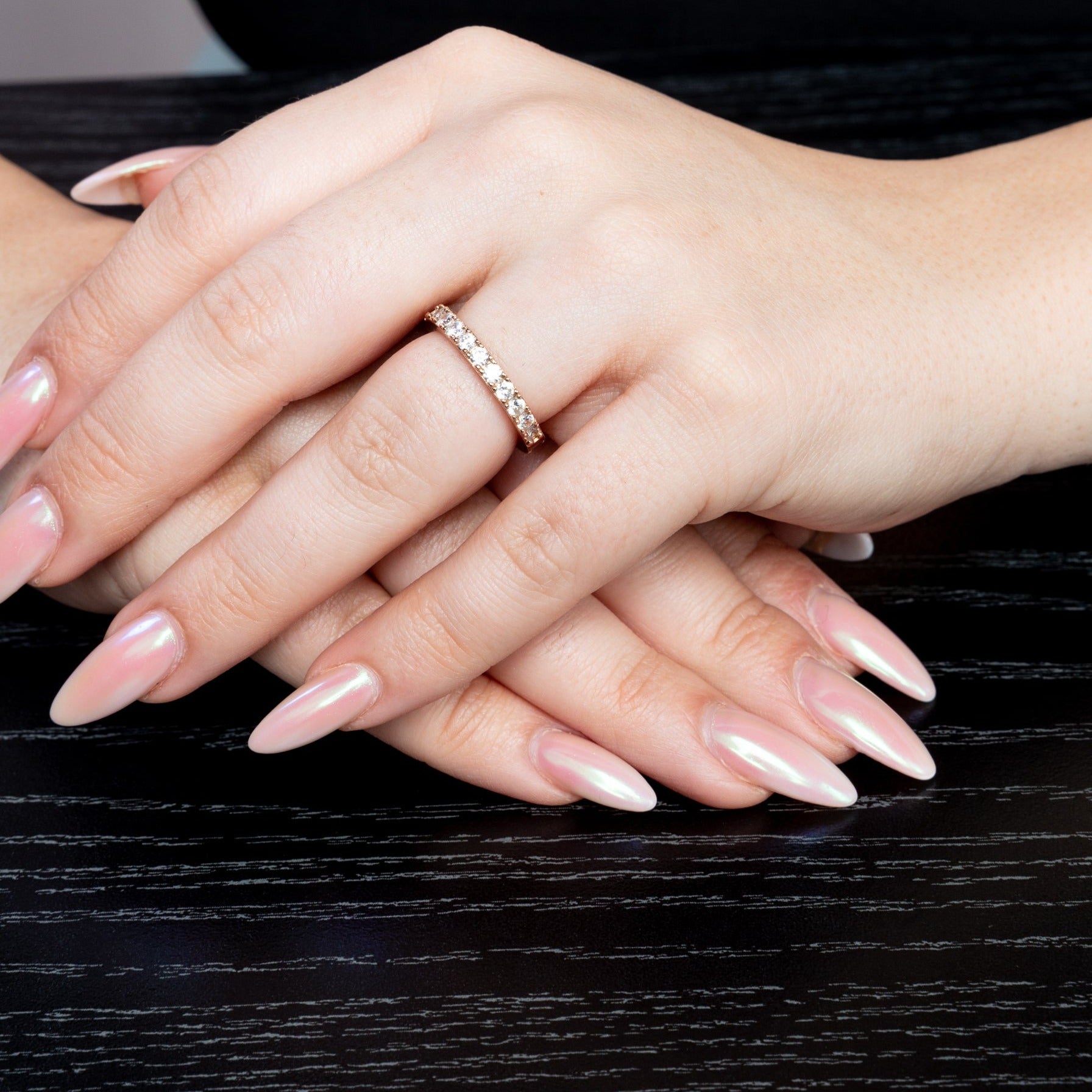 Aurora Ring/18k Rose Gold & Premium Cubic Zirconia - InfinityXInfinity