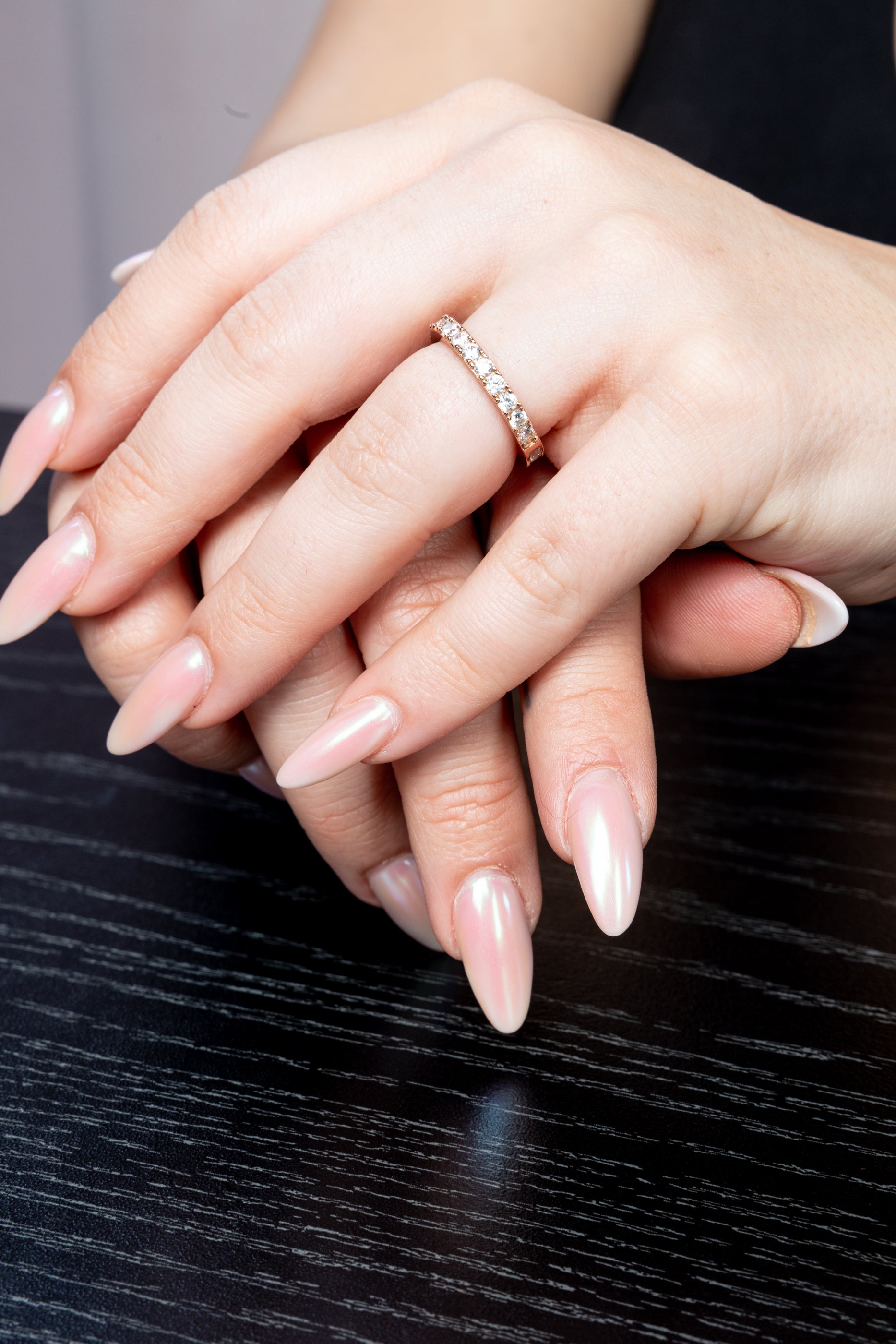 Aurora Ring/18k Rose Gold & Premium Cubic Zirconia - InfinityXInfinity