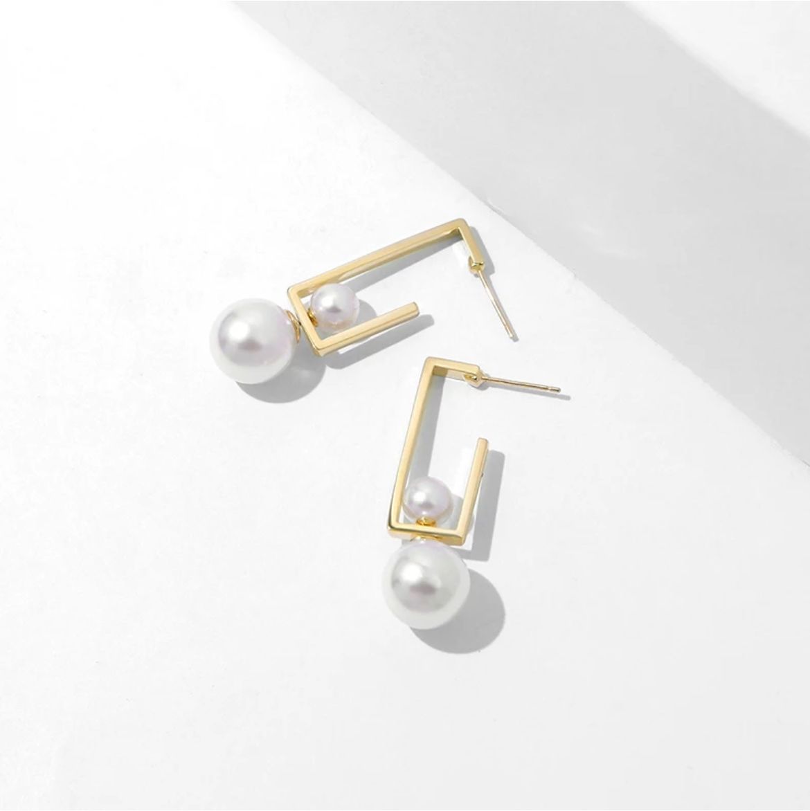 Pearl Earrings yellow Gold