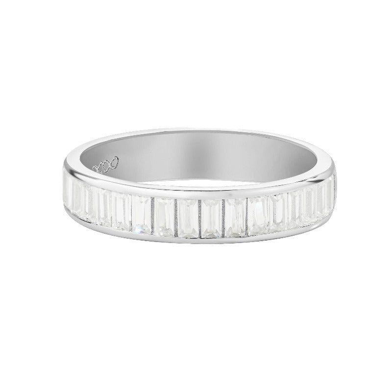 Baguette Half Eternity Ring