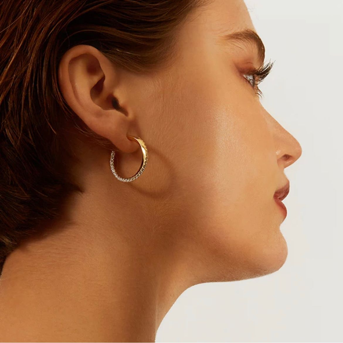 Entwined hoop earrings