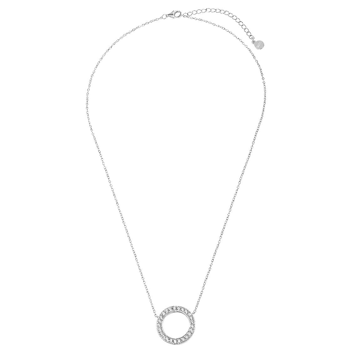 eternal circle necklace white gold