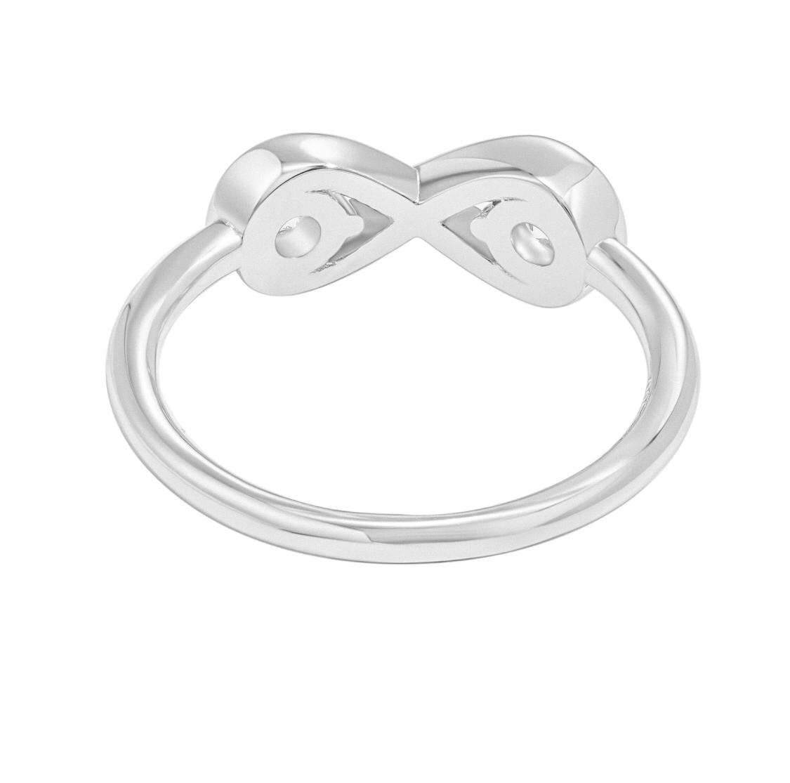 Infinity Ring/18K White Gold & Cubic Zirconia - InfinityXInfinity