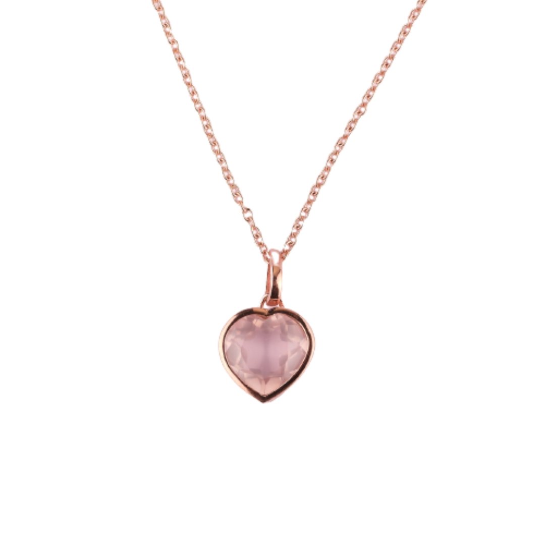 Buy Heart necklace Rose Gold