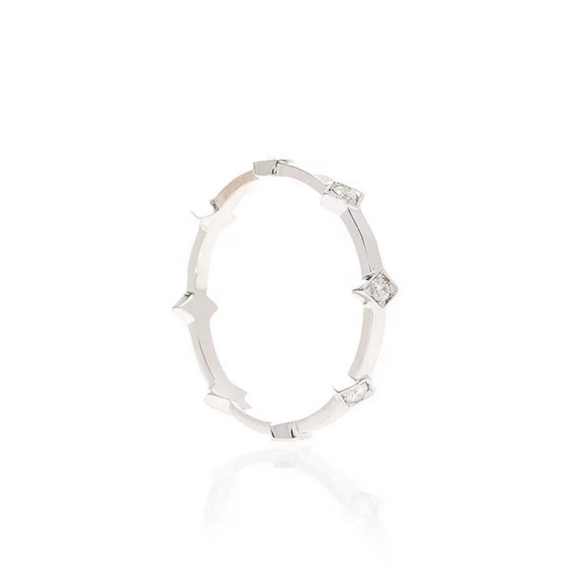 Eternity Ring/Crown 18K White Gold & Premium Cubic Zirconia - infinityXinfinity.co.uk