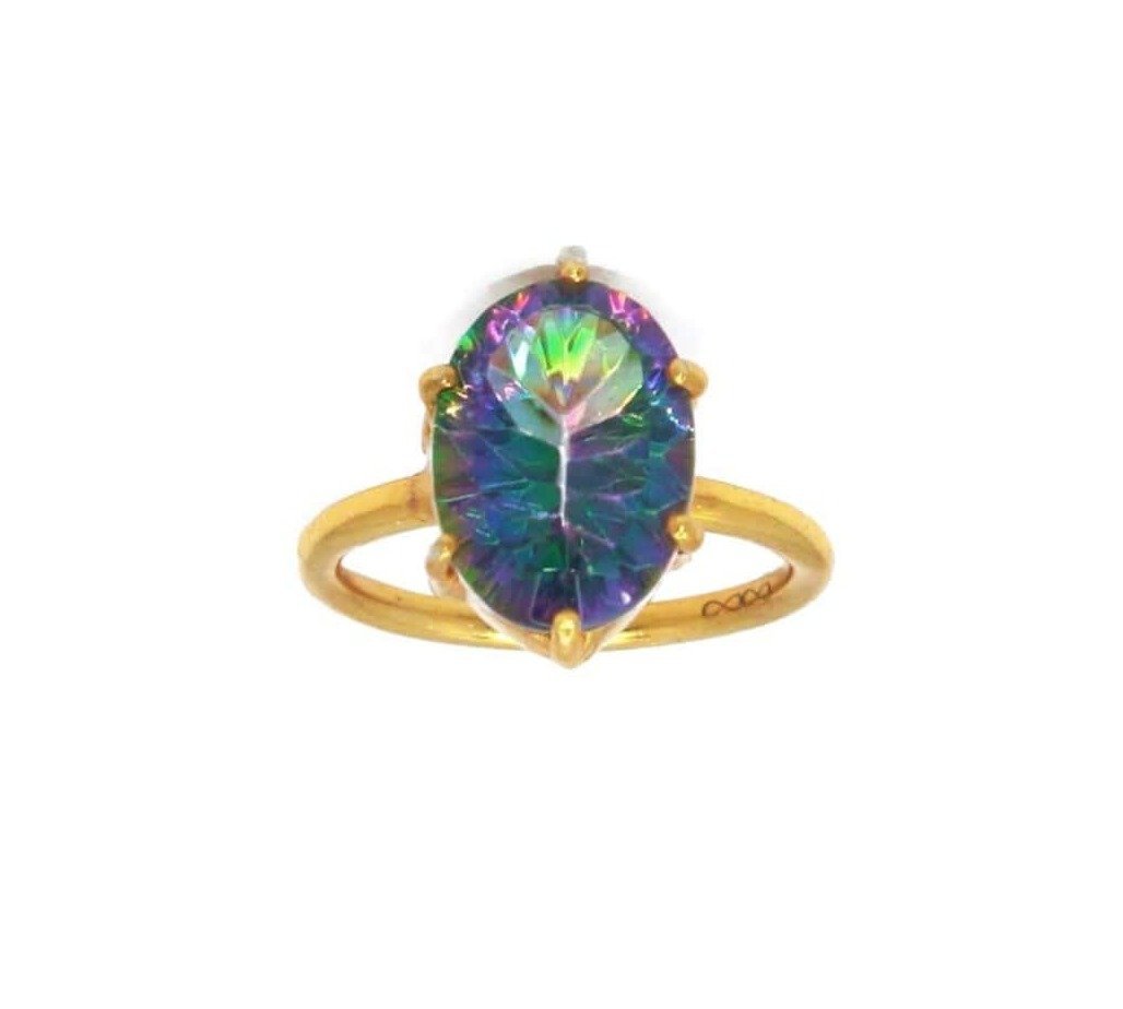 Buy Mystic Topaz Gold Ring