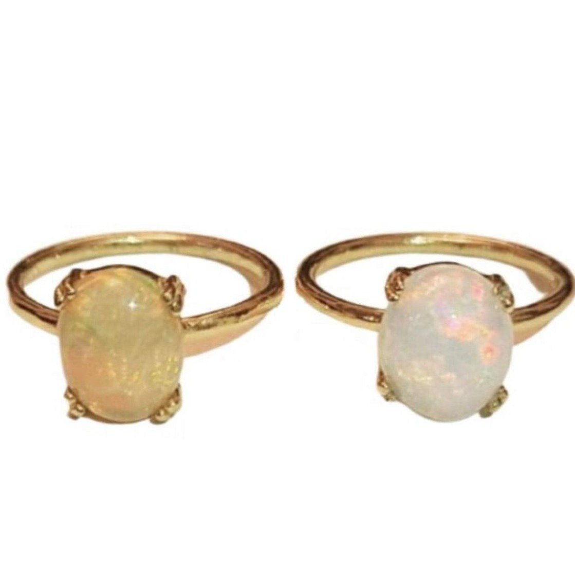Opal Ring/18k Yellow Gold Vermeil - InfinityXInfinity