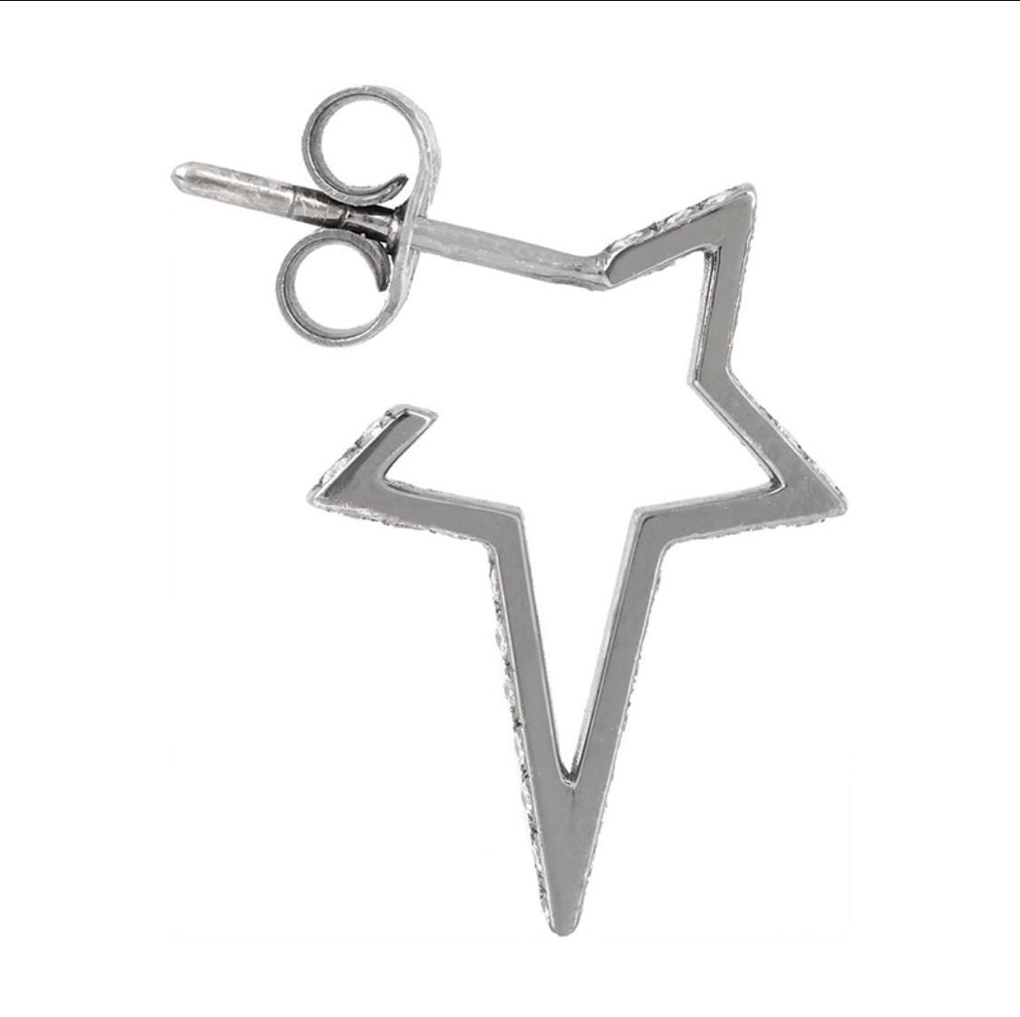 Starburst Earrings/18K White Gold & Premium Cubic Zirconia - infinityXinfinity.co.uk